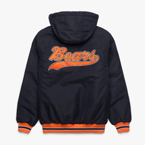 Chicago Bears Black Hooded Jacket - Image 2