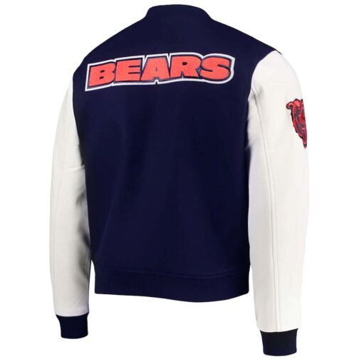 Chicago Bears Logo Letterman Jacket - Image 7