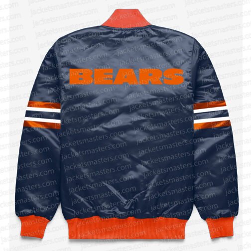 Chicago Bears Button Down Navy Jacket - Image 2