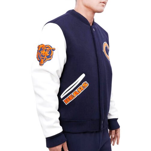 Chicago Bears Logo Letterman Jacket - Image 10