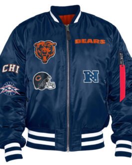 Chicago Bears Bomber MA-1 Jacket