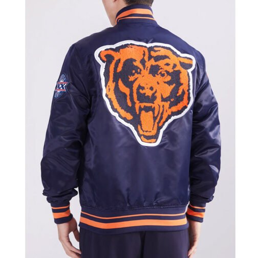 Chicago Bears Mashup Classic Rib Satin Jacket - Image 2