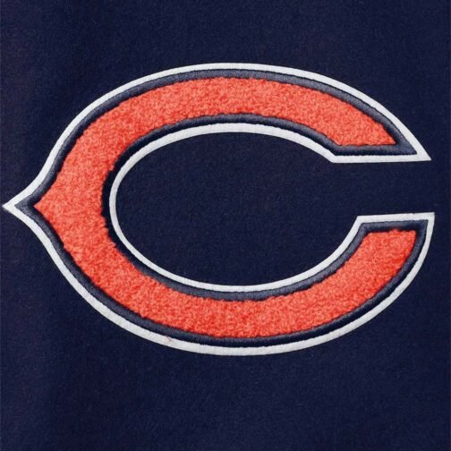 Chicago Bears Logo Letterman Jacket - Image 14