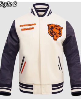 Chicago Bears Retro Classic Rib Varsity Jacket