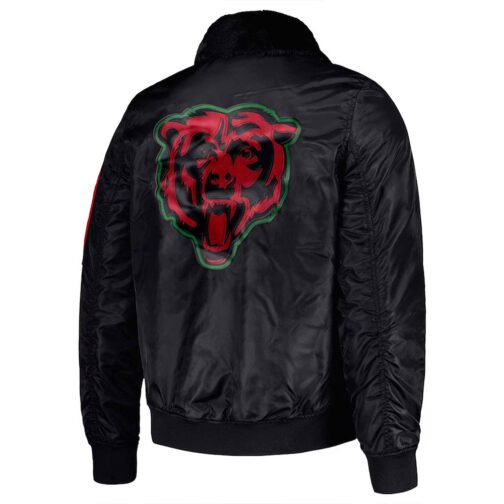 Chicago Bears Ty Mopkins Black Jacket - Image 2