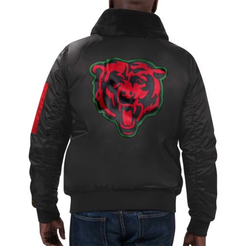 Chicago Bears Ty Mopkins Black Jacket - Image 4