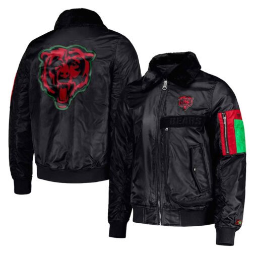 Chicago Bears Ty Mopkins Black Jacket - Image 5