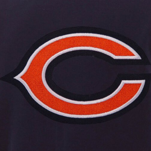 NFL Chicago Bears Varsity Navy and White Jacket - Image 4