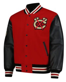 Chicago Blackhawks 2025 Red Winter Classic Coaches Varsity Jacket