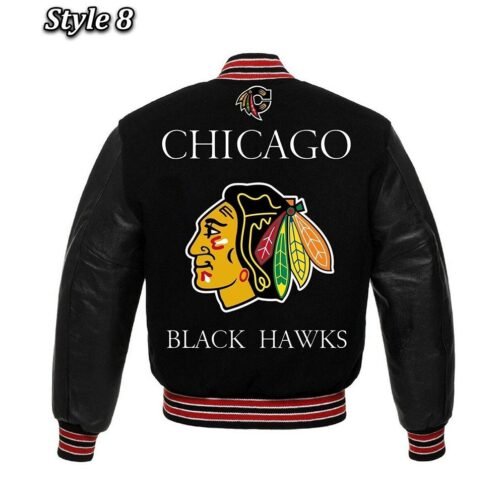 Chicago Blackhawks Styles Varsity Jacket - Image 17