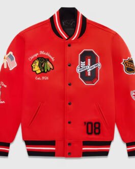 OVO Chicago Blackhawks Varsity Jacket