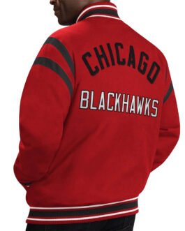 Chicago Blackhawks Red Tailback Jacket