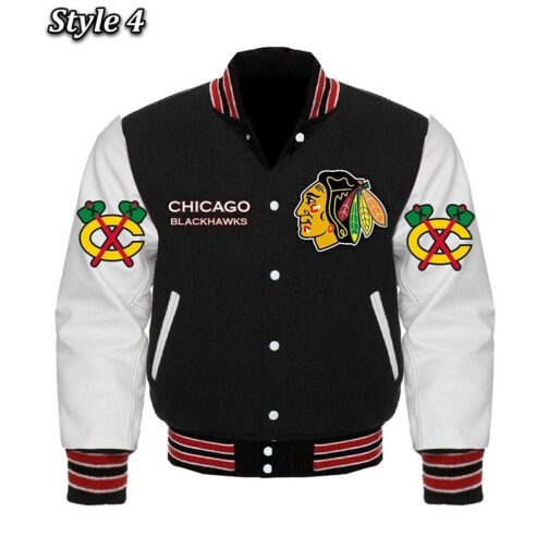 Chicago Blackhawks Styles Varsity Jacket - Image 4