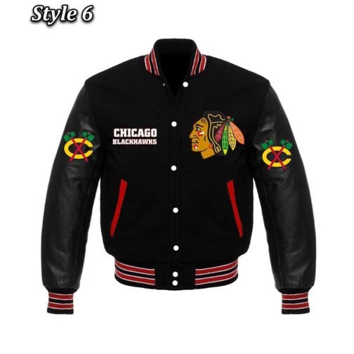 Chicago Blackhawks Styles Varsity Jacket - Image 6