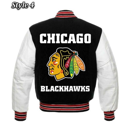 Chicago Blackhawks Styles Varsity Jacket - Image 13