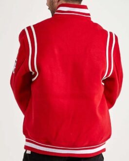 Chicago Bulls 6X Champs Red Varsity Wool Jacket