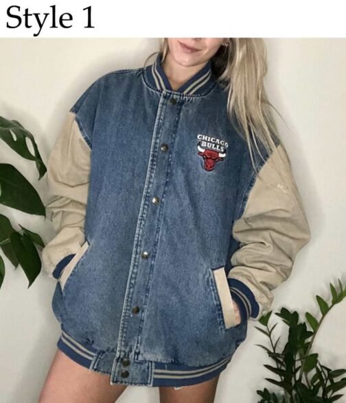 Chicago Bulls Vintage Denim Jacket - Image 5