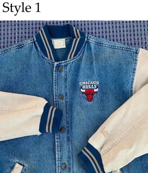 Chicago Bulls Vintage Denim Jacket - Image 7