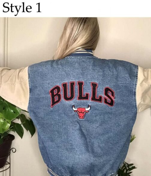 Chicago Bulls Vintage Denim Jacket - Image 6