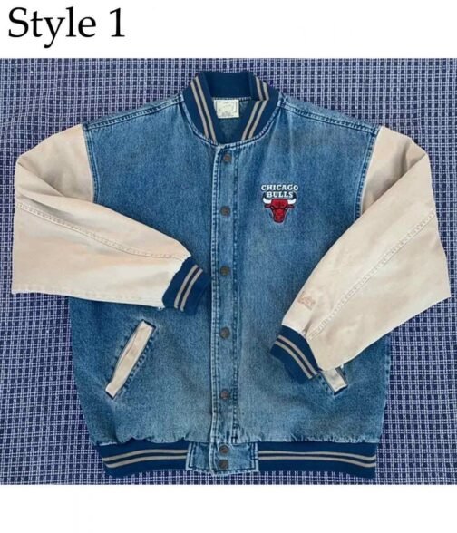Chicago Bulls Vintage Denim Jacket - Image 2