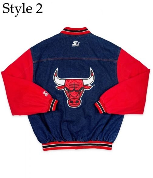 Chicago Bulls Vintage Denim Jacket - Image 3