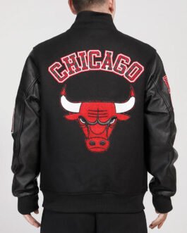 Chicago Bulls Animal Patches Varsity Jacket