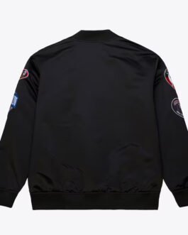 Chicago Bulls Black Out Satin Jacket