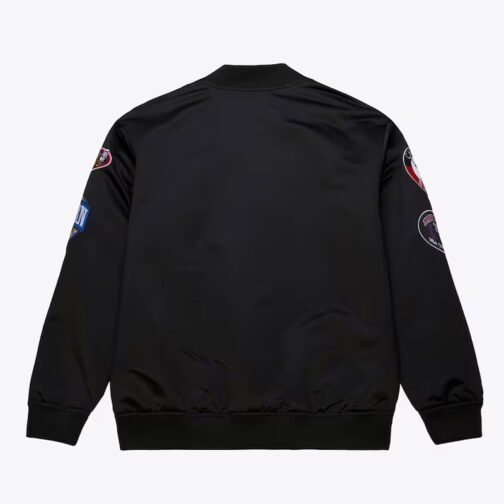 Chicago Bulls Black Out Satin Jacket - Image 2