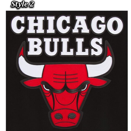 Varsity Chicago Bulls Black Wool Jacket - Image 6