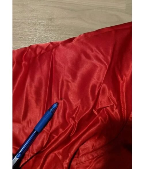 Chicago Bulls Reversible Bomber Red/Black Jacket - Image 6