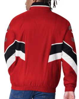 Chicago Bulls Captain Red Varsity Satin Jacket