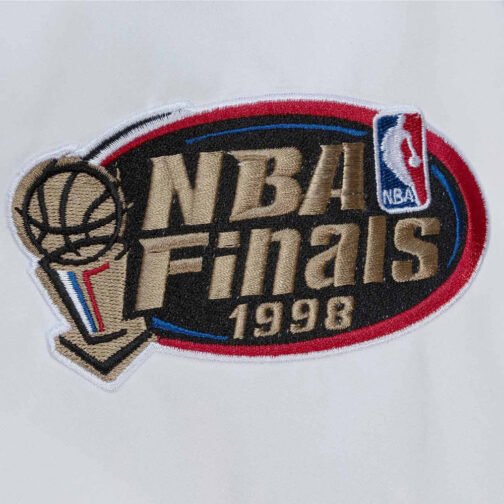 Chicago Bulls City Collection White Varsity Satin Jacket - Image 10