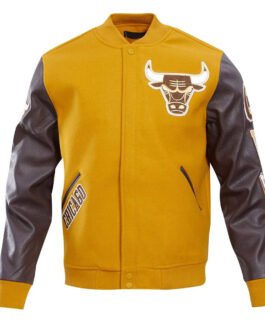 Classic Chicago Bulls Varsity Wool/Leather Jacket