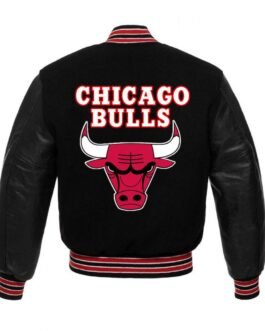 Basketball Chicago Bulls College Black Jacket