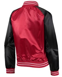 Chicago Bulls Hardwood Classics Red and Black Satin Jacket
