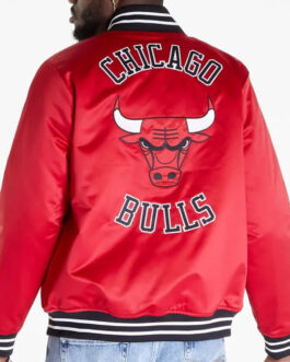 Chicago Bulls Heavyweight Red Satin Jacket