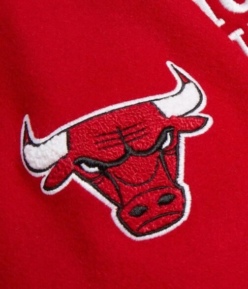 OVO Chicago Bulls Varsity Red Wool Jacket - Image 10