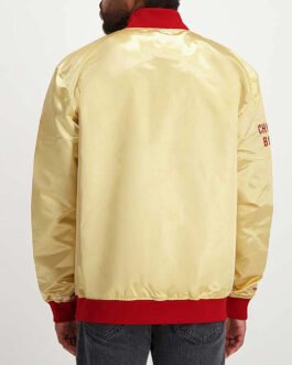 Chicago Bulls Light Weight Gold Satin Jacket