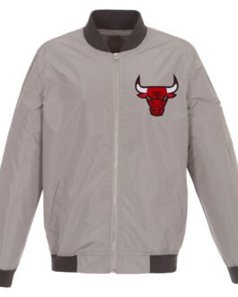 Chicago Bulls Lightweight Nylon Bomber Jacket