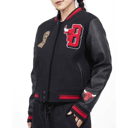 Chicago Bulls Mashup 6X Varsity Jacket - Image 4