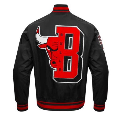 Chicago Bulls Mashup Classic Rib Satin Jacket - Image 2
