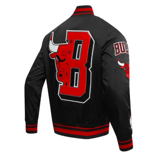 Chicago Bulls Mashup Classic Rib Satin Jacket - Image 4