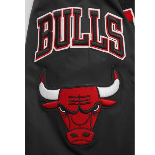 Chicago Bulls Mashup Classic Rib Satin Jacket - Image 6