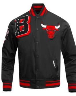 Chicago Bulls Mashup Classic Rib Satin Jacket