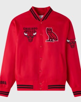OVO Chicago Bulls Red Jacket