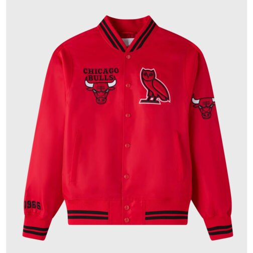 OVO Chicago Bulls Red Jacket