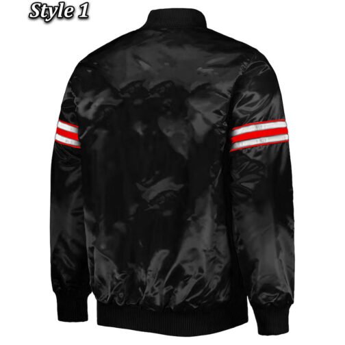 Chicago Bulls Pick & Roll Varsity Satin Jacket - Image 5