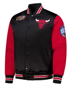 Primetime Chicago Bulls Black and Red Jacket