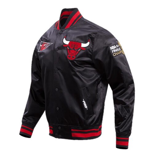 Chicago Bulls Retro Classic Rib Jacket - Image 9
