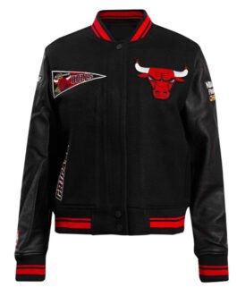 Retro Classic Rib Chicago Bulls Varsity Jacket